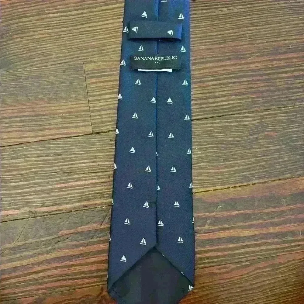 Pair Of blue and nautical Banana Republic Ties
